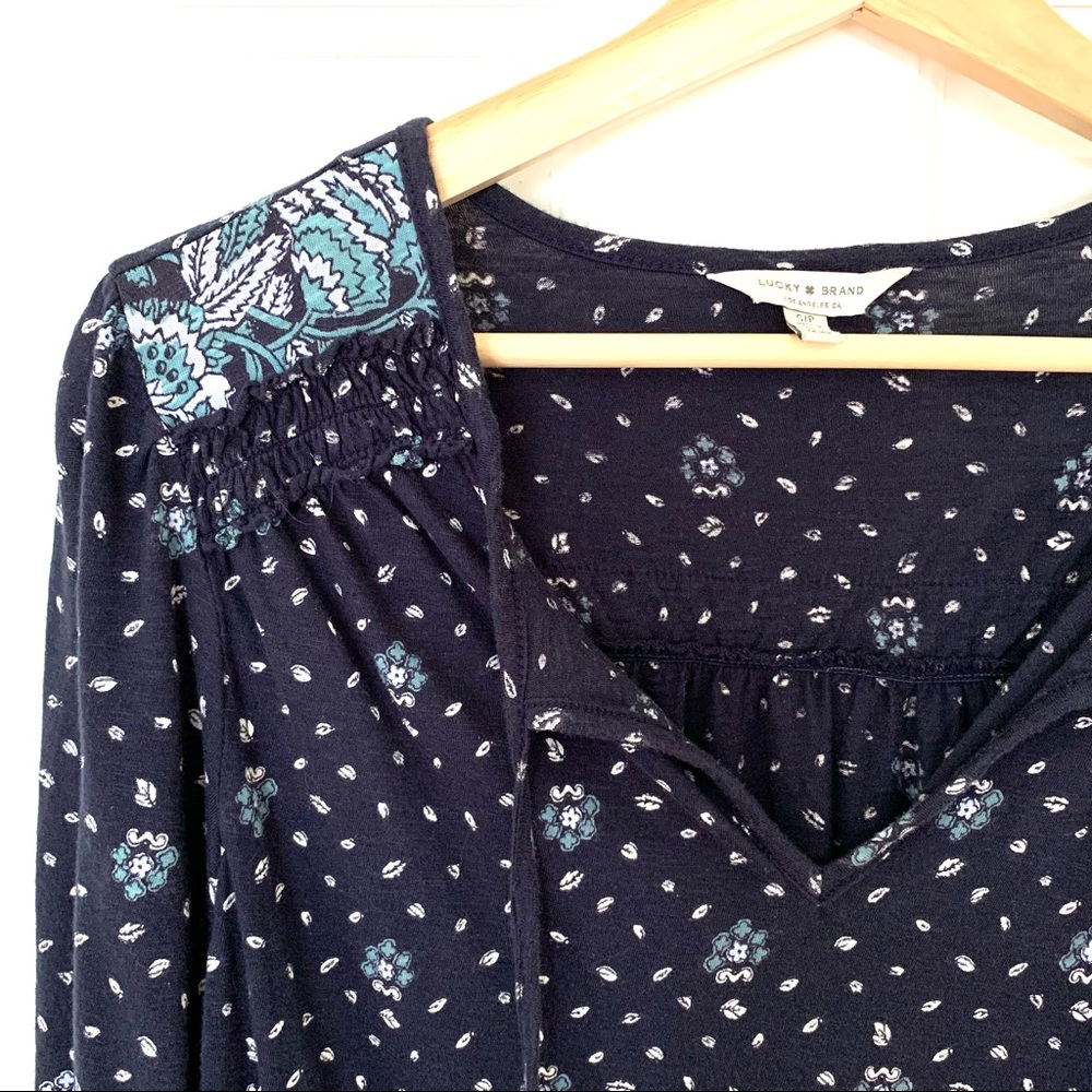 Lucky Brand peasant blouse size S